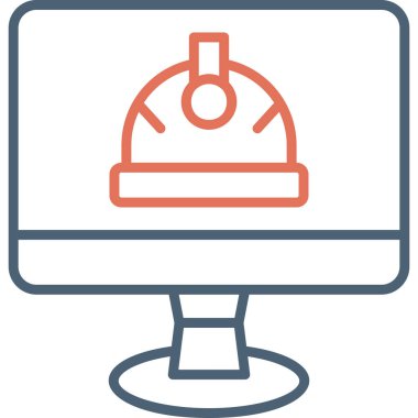 bilgisayar web simgesi basit illüstrasyon