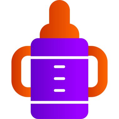 bebek besleme şişesi, grafik illüstrasyon  