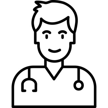 doctor, web icon simple illustration