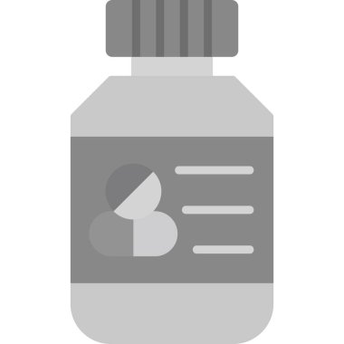 Pills bottle modern vector icon illustration