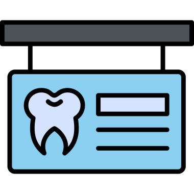 Modern İmza Panosu simgesinin vektör çizimi