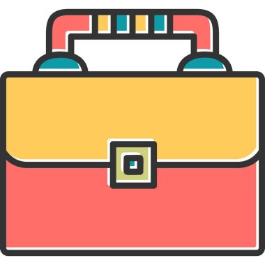 Çanta. Web simgesi basit tasarım 