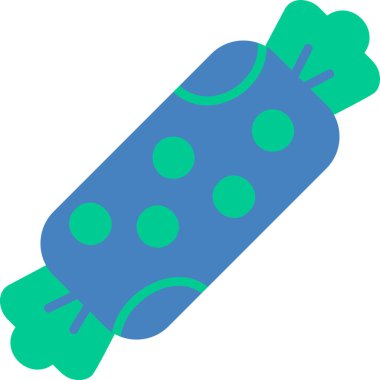 şeker düz simge vektör çizim