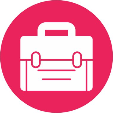 Evrak çantası. Web simgesi vektör illüstrasyonu