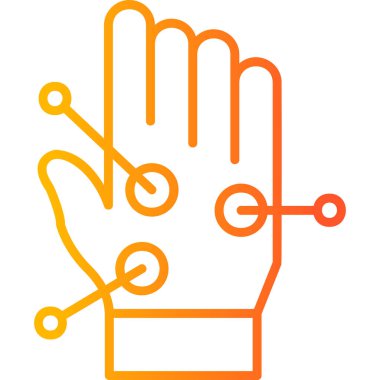 Dur tabelasını tutan el. vektör illüstrasyonu