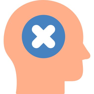 Güvensiz modern simge, vektör çizimi