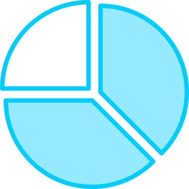 Pasta grafiği simgesi. düz tasarım biçimi. 