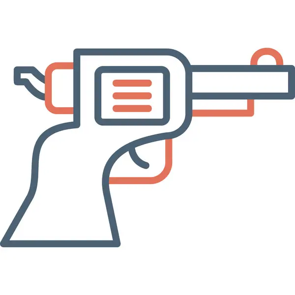 Pistola Icono Web Diseño Simple — Vector de stock