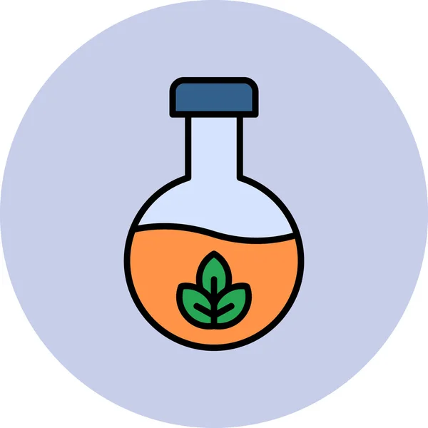 Química Icono Web Ilustración Simple — Archivo Imágenes Vectoriales