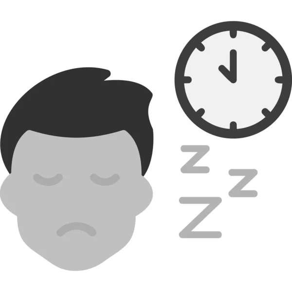 Sleep Web Icon Simple Illustration — Stock Vector