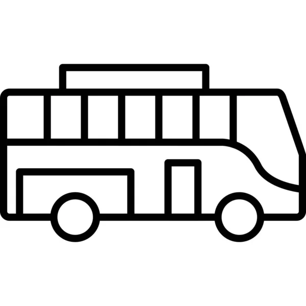 Bus Icône Web Illustration Simple — Image vectorielle