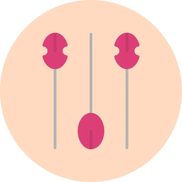 Aiguilles Acupuncture Icône Simple Illustration Vectorielle — Image vectorielle
