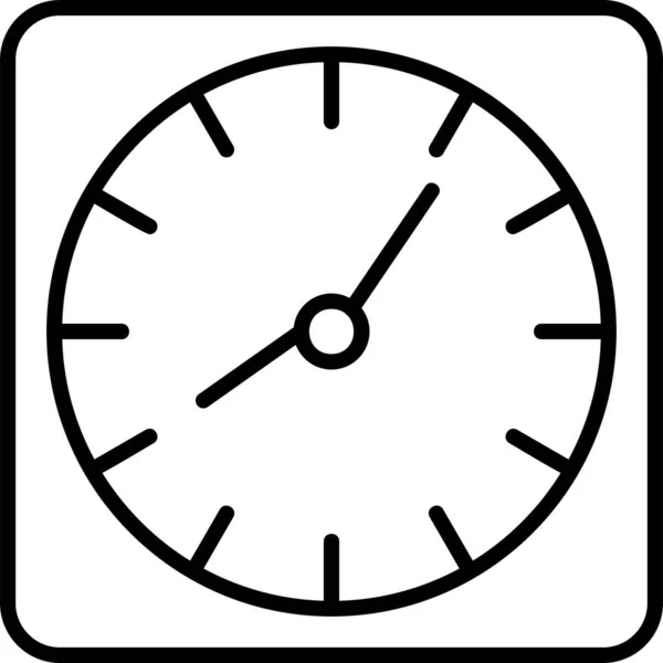 Reloj Pared Ilustración Digital Del Dispositivo Del Teléfono Inteligente — Archivo Imágenes Vectoriales