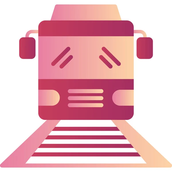 Train Modern Vector Icon Illustration - Stok Vektor