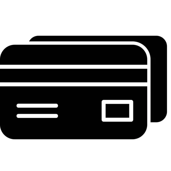 Cartão Crédito Ilustração Ícone Web — Vetor de Stock