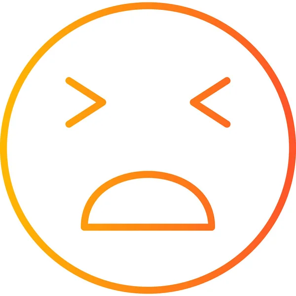 Emoji Gezicht Lijden Pijn Pijn Illustratie — Stockvector