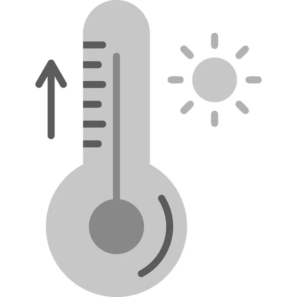 Ilustrasi Vektor Ikon Termometer - Stok Vektor