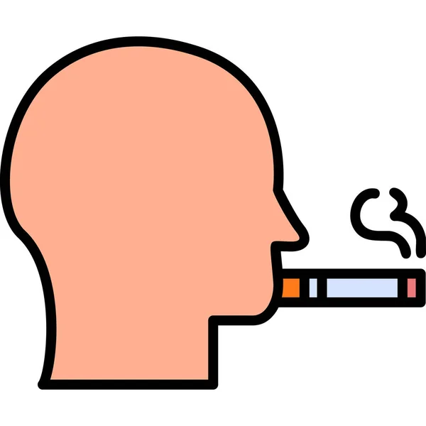 Smoking Web Icon Simple Design — Stock Vector