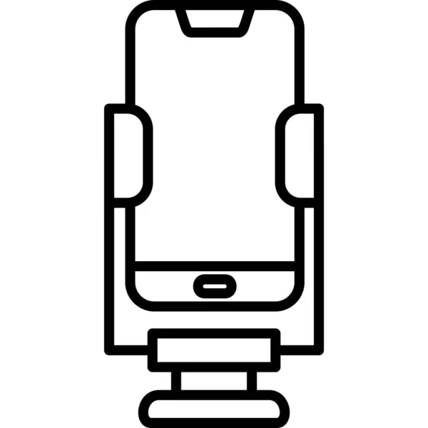 Ikona Chytrého Telefonu Vektorová Ilustrace — Stockový vektor
