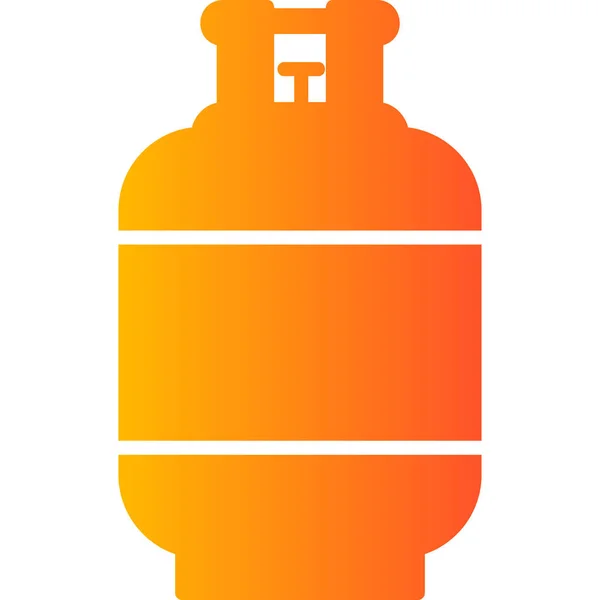 Vector Illustration Gas Cylinder — Stock Vector