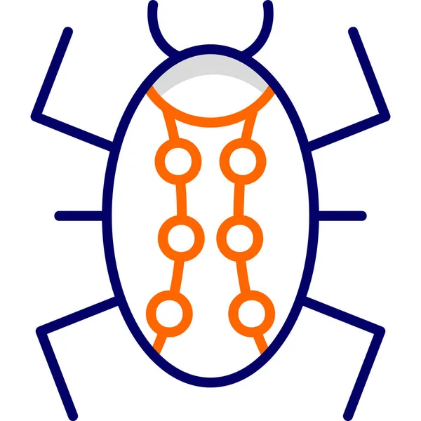 Bug Modern Icon Vector Illustration — Stock Vector