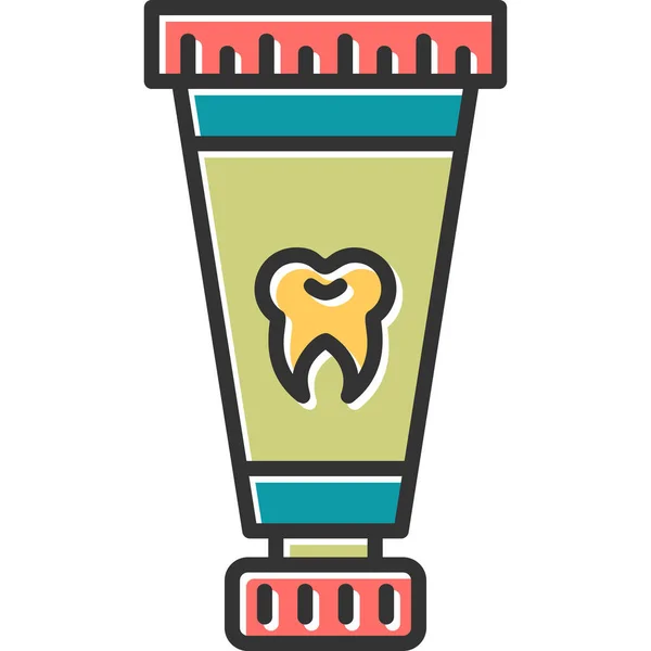 Graphic Cartoon Art Illustration Toothpaste Tube — 스톡 벡터
