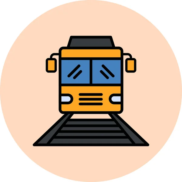 Train Modern Vector Icon Illustration — Stockový vektor