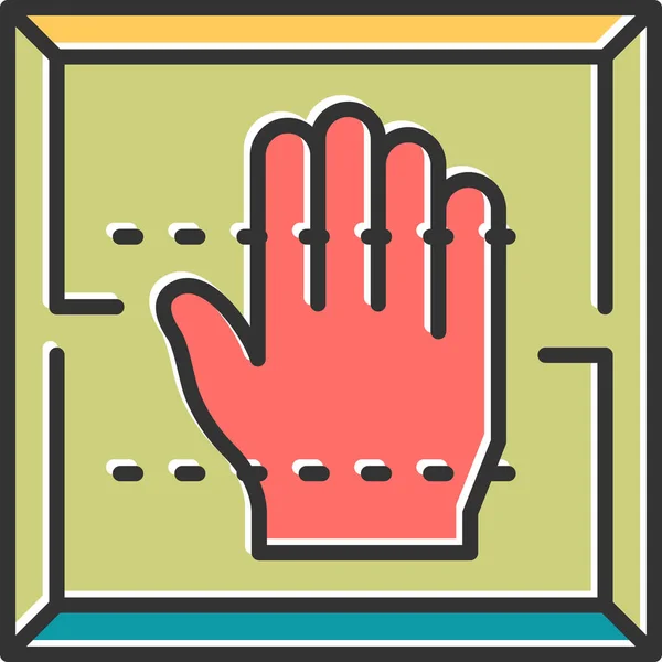 Hand Icon Vector Illustration — Stock Vector