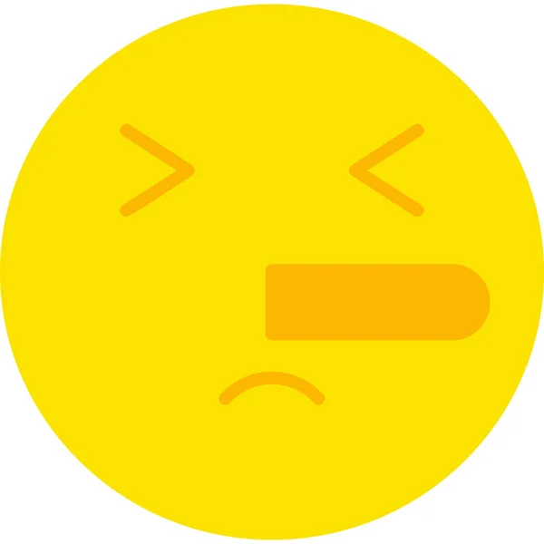 Leugenaar Emoji Icoon Plat Eenvoudige Illustratie — Stockvector