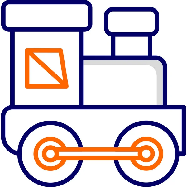 Baby Train Modern Vector Icon Illustration — Image vectorielle