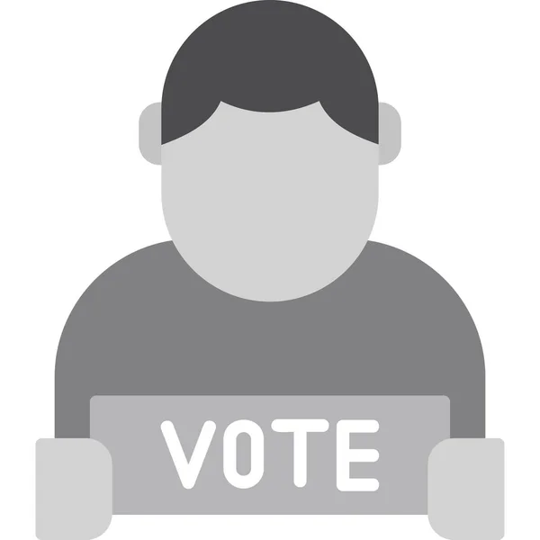 Abstimmung Web Symbol Einfache Illustration — Stockvektor
