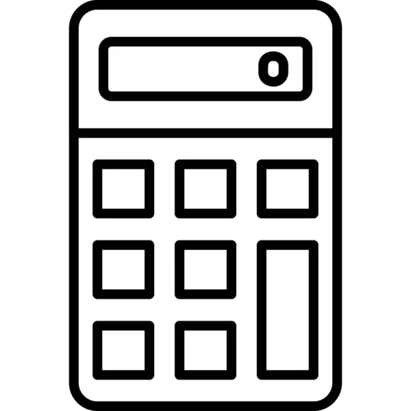 Web Calculator Icon Vector Illustration — Stock Vector