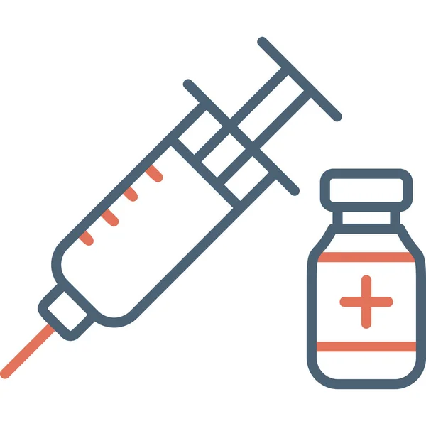 Insulin Webbikon Enkel Illustration — Stock vektor