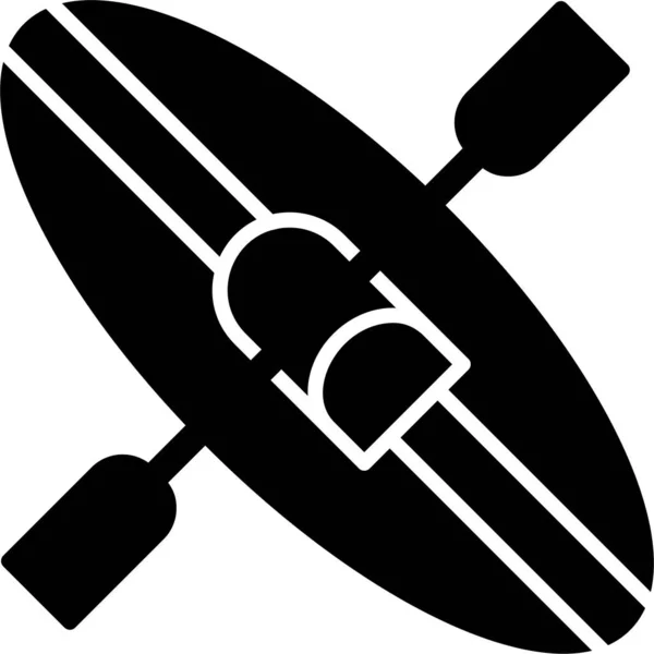 Icono Kayak Ilustración Diseño Moderno — Vector de stock