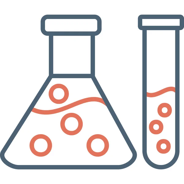 Хімічна Колба Веб Іконка Простий Дизайн — стоковий вектор