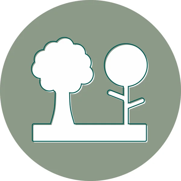 Árvore Ícone Moderno Ilustração Vetorial —  Vetores de Stock
