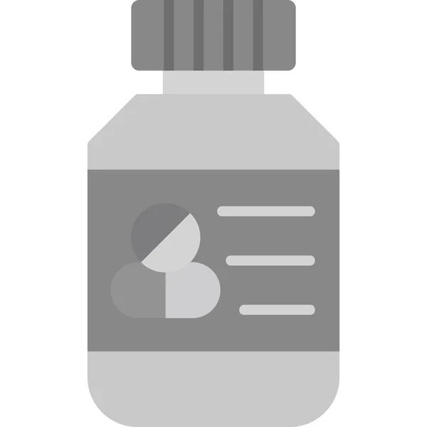 Pills Bottle Modern Vector Icon Illustration — Stock Vector