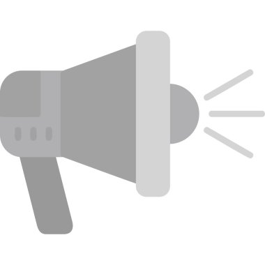 Megafon. Web simgesi basit illüstrasyon