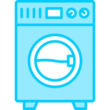 abstract washing machine, vector icon