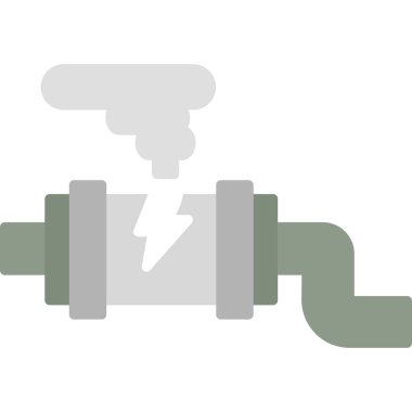 Gaz Sızıntısı vektör illüstrasyonu