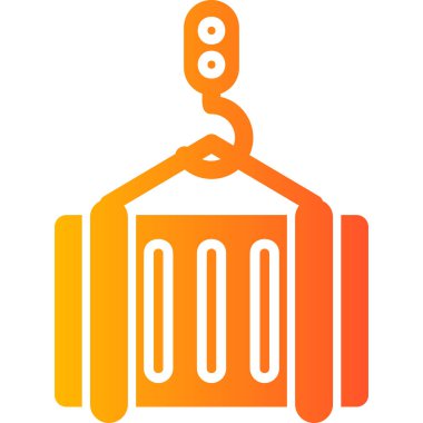 Taşıyıcı modern simgesi, vektör illüstrasyonu