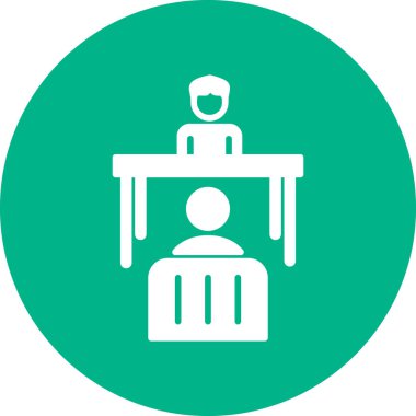 İş ve ofis simgesinin vektör illüstrasyonu