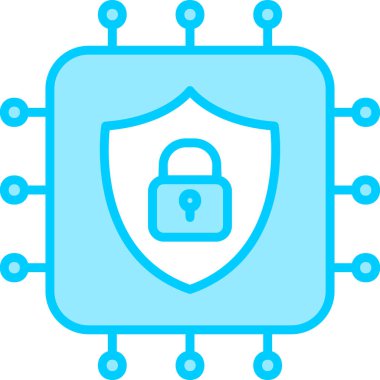 CPU icon, vector illustration simple design