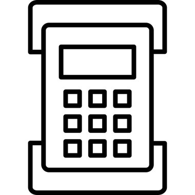 Web hesap makinesi simgesi. vektör illüstrasyonu