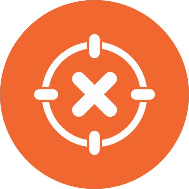 Konsantrasyon yok modern simge, vektör illüstrasyonu