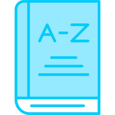 Kitap. Web simgesi basit illüstrasyon