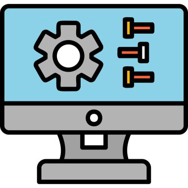 Ayarlama. Web simgesi basit tasarım