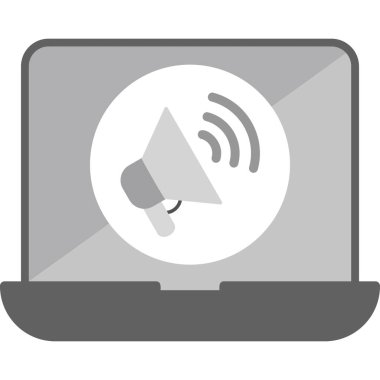 Soyut simge vektör illüstrasyonu pazarlanıyor