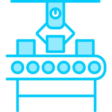 Üretim web simgesi vektör illüstrasyonu