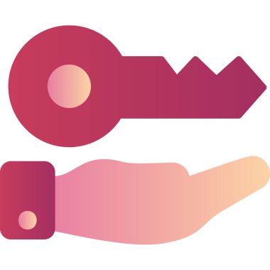 Anahtar. Web simgesi basit illüstrasyon